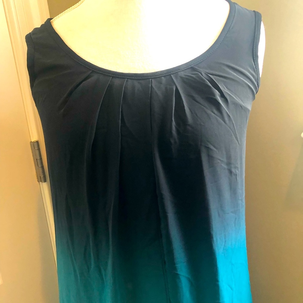 Attitudes by Renee sheer overlay sleeveless maxi